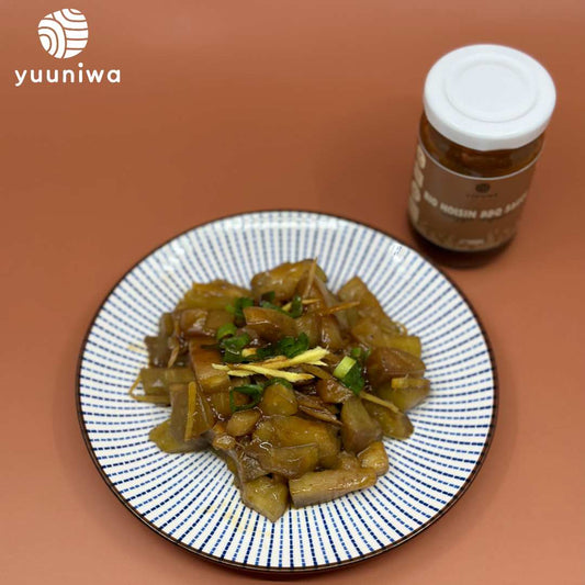 Geschmorte Aubergine mit Ingwer