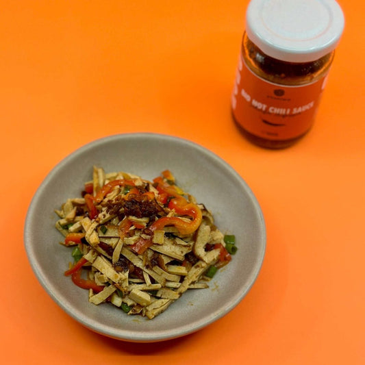 Tofusalat geräuchert und scharf
